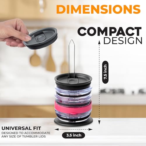 Tumbler Lid Organizer & Holder for Stanley