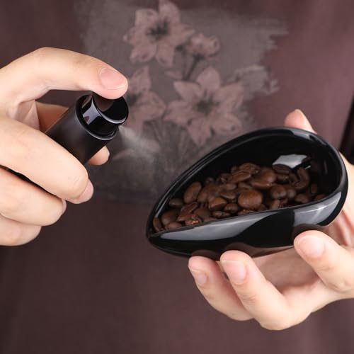 Coffee Bean Dosing Cup and Spray Bottle Set (Black)