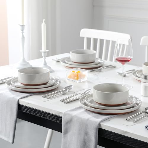 Plates and Bowls Sets (18 Pcs (Service for 6) / Gray)
