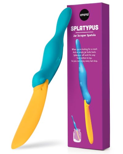 Splatypus Jar Spatula for Scooping and Scraping (Blue)