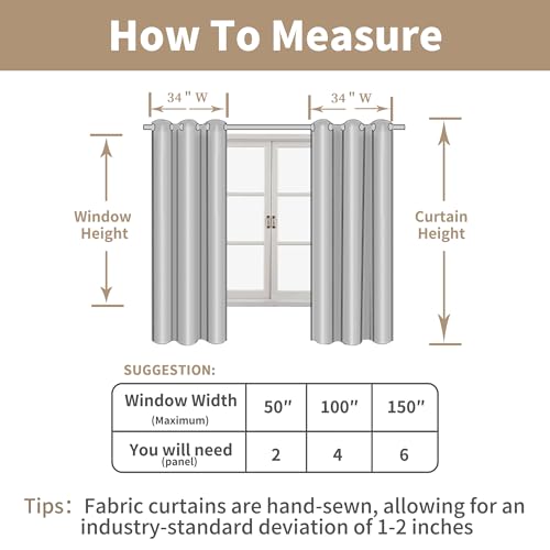 Terracotta Linen Curtains 54 Inch Length for Bedroom 2 Panels (34"W x 54"L (Pack of 2) / Terracotta)
