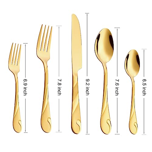 Gold Silverware Set (Gold / 30-Piece)