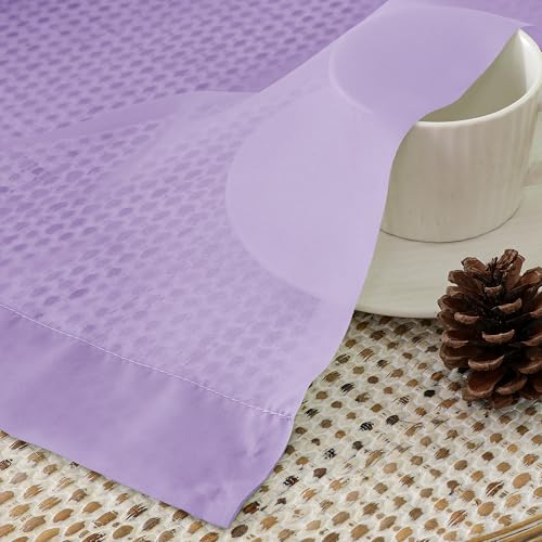 Light Purple Sheer Curtain Panels Pair Sold 45 Inch Length (42"W x 45"L (Pack of 2) / Lavender)