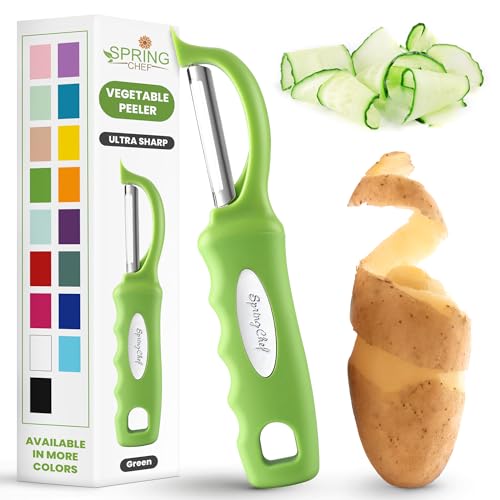 Swivel Vegetable Peeler for Kitchen w (Green)