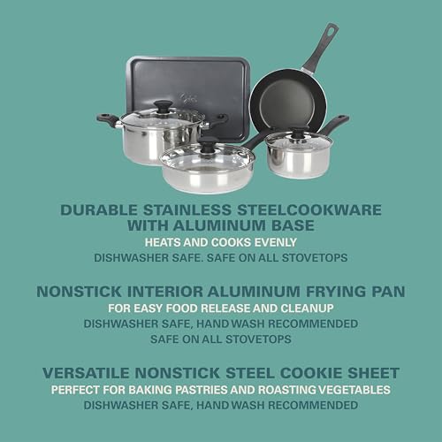 74 Piece Kitchen in a Box Pots and Pans Cookware (74-Piece / White (74pc))