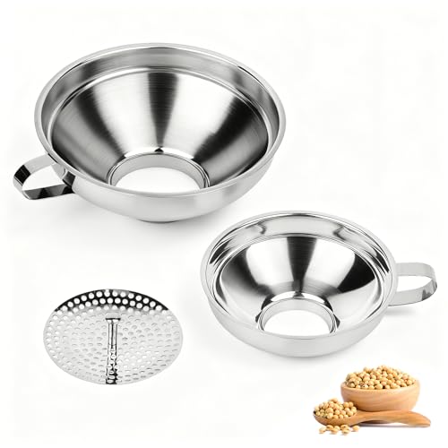 Canning Funnel with Strainer for Filling Mason Jars