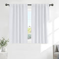 Room Darkening Curtains (Pure White / 42"W x 40"L (Pack of 2))