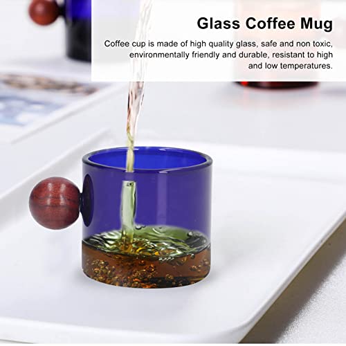 Glass Espresso Cups (Blue)