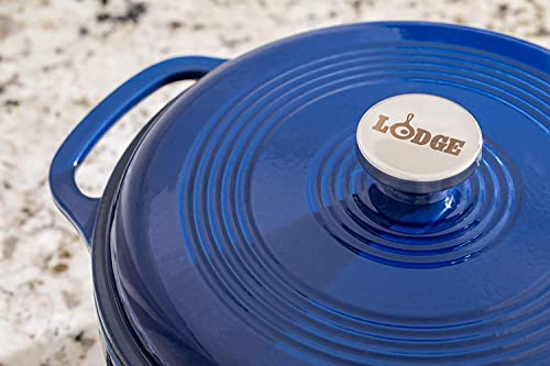 Essential Enamel Cast Iron Dutch Oven (Indigo)