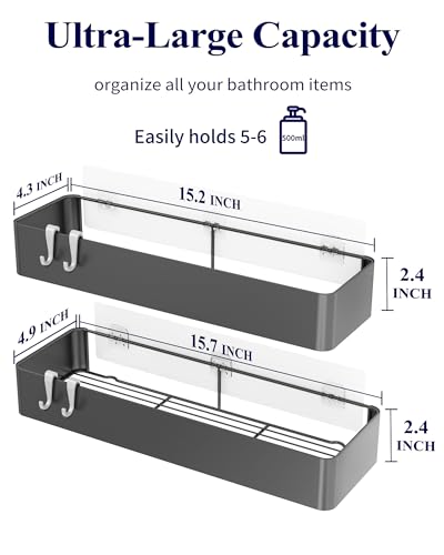 Shower Caddy Adhesive (Dark Grey / XX-Large)