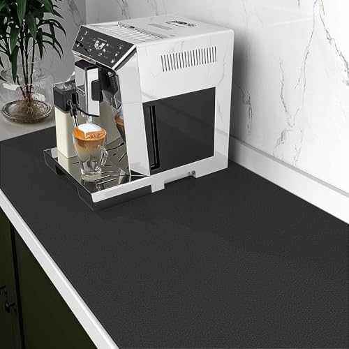 Dish Drying Mat Absorbent Dish Drying Mats for Kitchen Counter 18"x 32" (Classic Black / 32" x 18")