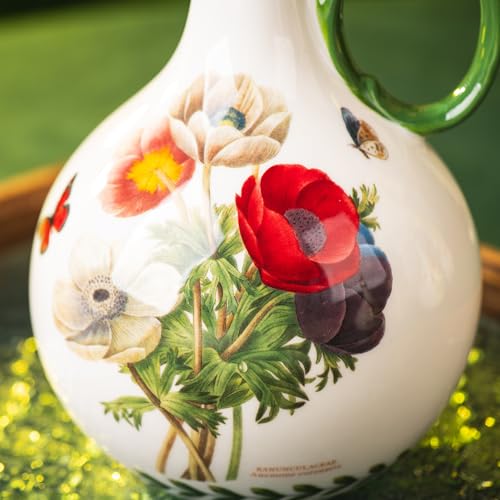 Ceramic Olive Oil Dispenser (Papaver rhoeas)