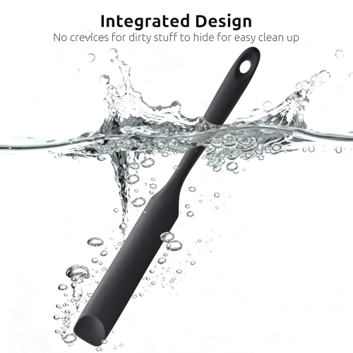 Silicone Jar Spatula for Sourdough Starter (Black / 9.65 in)