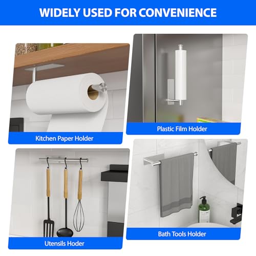 Paper Towel Holder Under Cabinet (Sliver-2 Pack / 1 Pack)