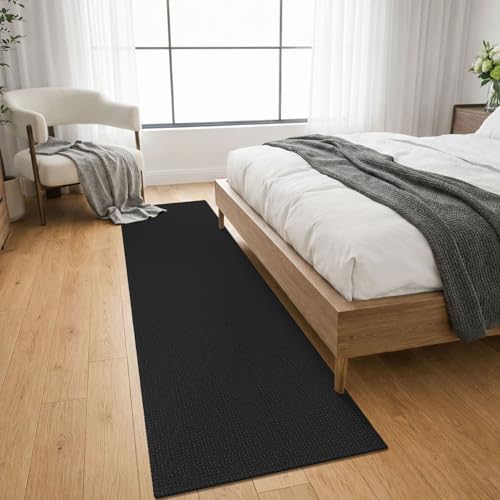 Black Runners for Hallway 2x8 (Black/Dark Grey / 2' x 8' (Runner))
