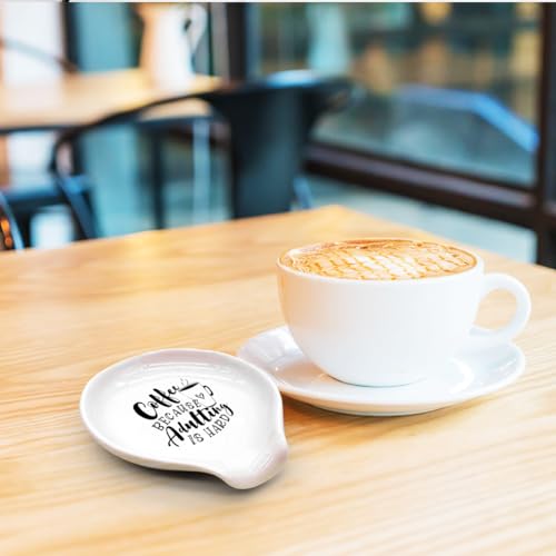 Funny Coffee Spoon Rest (Adulting Is Hard)