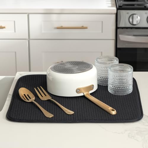 Dish Drying Mat (Black / 16" x 18")