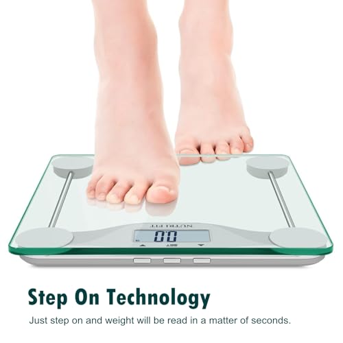 BMI Scale for Body Weight Digital Bathroom Scales 0.1lb Silver (BMI Scale)