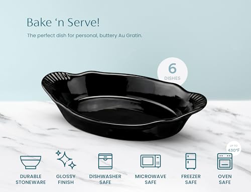 Au Gratin Baking Dishes (Charcoal)