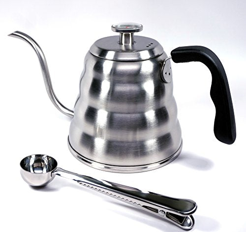 Pour Over Coffee Kettle with Thermometer 1.2L (1.3 Quarts)