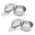 2 Pack Tea Strainer Bowl (2 Pack / Silver)