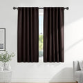 Bedroom Blackout Curtains (Brown / 42"W x 72"L (Pack of 2))
