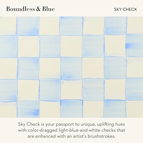Enamel Teacup (Sky Check)