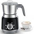6-in-1 Electric Milk Frother and Steamer with Detachable Cups, Automatic Cold and Warm Foam Maker for Lattes/Cappuccinos/Hot Chocolate, Dishwasher Safe Black (black-4)