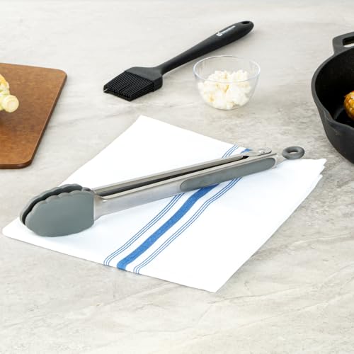 Met Lux 12 Inch Kitchen Tong (12" / Gray)
