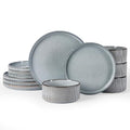 Star Stoneware Dinnerware Set (Smoky Blue)