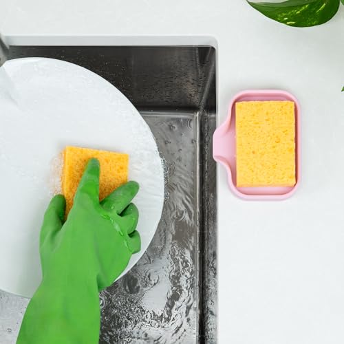 Small Silicone Sponge Holder (Pink (Small) / Small (4.9x3.3))