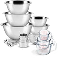 Mixing Bowls with Measuring Cups & Measuring Spoons 17 Piece Set (17 Piece Set)