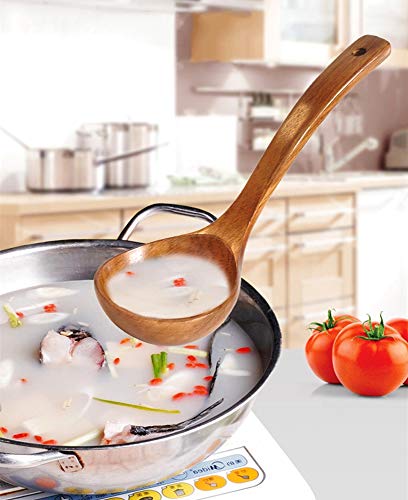 Wooden Ladle with Long Handle (Ladle - 1 Piece)
