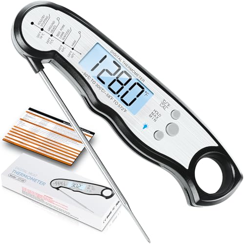 Digital Meat Thermometer (Black - Sliver)