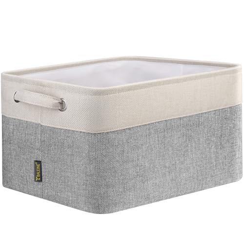 1 Pack Fabric Closet Storage Bins for Shelves (Grey / 1PCS/Large-15x11x9.5)