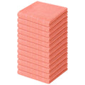 100% Cotton Terry Kitchen Dish Cloths (Coral / 12 X 12 - 12 Pack)