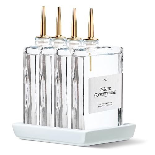 Olive Oil Dispenser Bottle (Clear / 4 Pack)