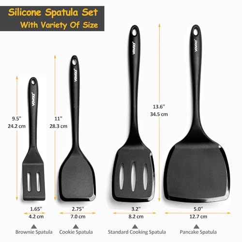 Silicone Spatula Set (Black)