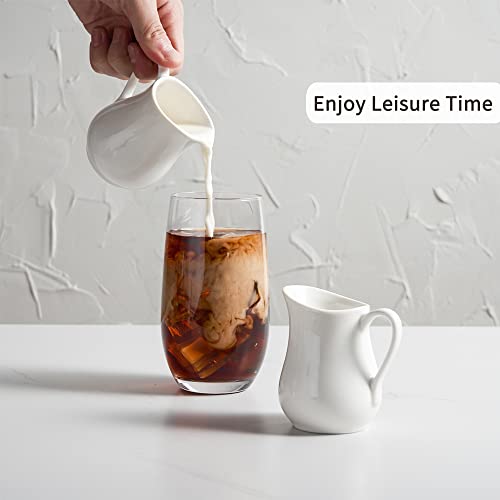8 oz Creamer with Handle (White / 8 Ounces)