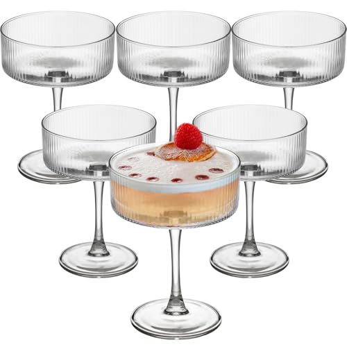 Martini Glasses Set of 6 (Clear / 6 PCS)