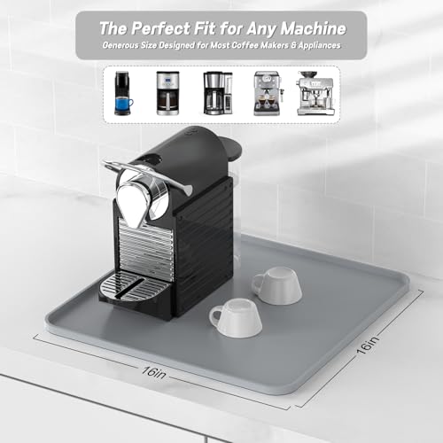 Silicone Coffee Mat (Gray / 16" x 16")
