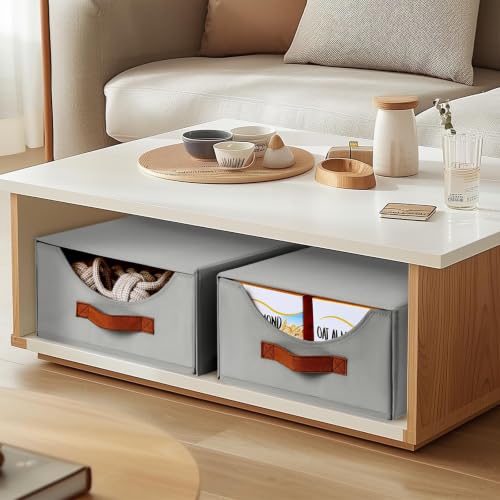 Stackable Storage Drawers (Gray / 16 Inch. - 8 Pack)