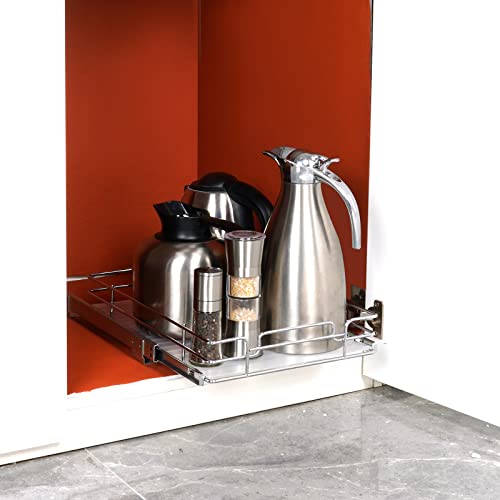 15.5" Wx21 Dx3.5 H Pull Out Cabinet Organizer (15.5"Wx21"D)