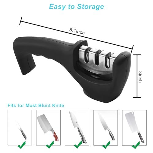 Elite Kitchen Knife Sharpener with 3 Stages