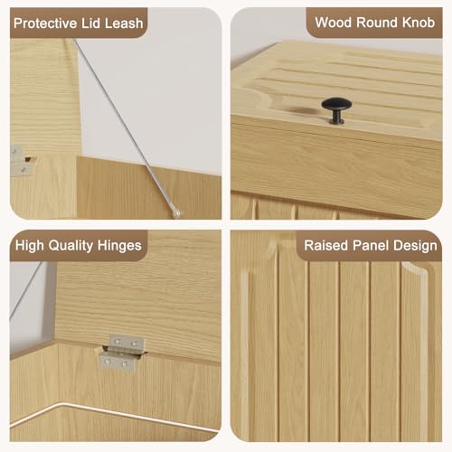 Dog Proof Kitchen Trash Can (Wood)