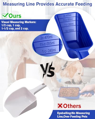 2 Cup Dog Food Scoop (Blue)