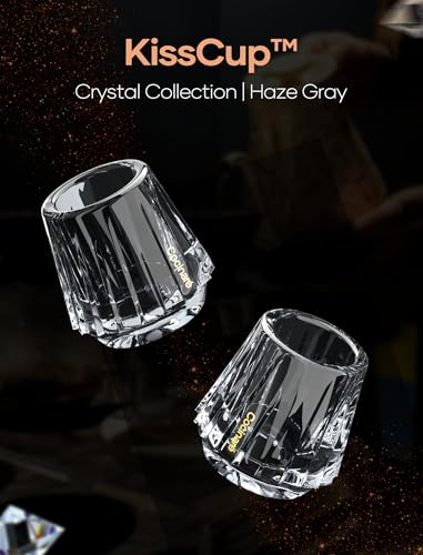 KissCup Crystal Espresso Cup Set of 2 (Haze Gray Set of 2)