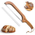 Sourdough Bread Knife for Homemade Bread Cutter (Walnut Brown)