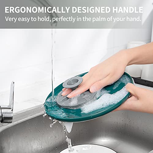 Silicone Dish Scrubber (1pcs Gray)