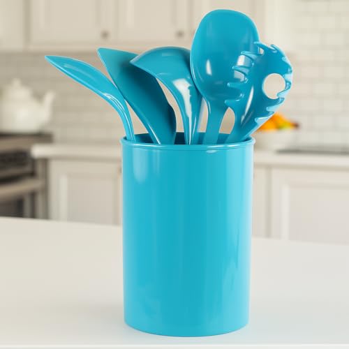 Calypso BasicsMultipurpose Cookware Storage Crock (Utensil Holder / Turquoise)